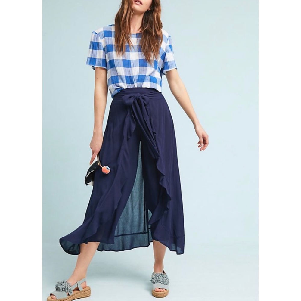 Anthropologie Moonriver Ruffle Pants